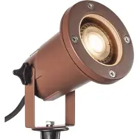 SLV BIG NAUTILUS QPAR51, Outdoor Erdspießleuchte, rostfarben, IP65