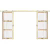 Vente-unique Schiebetür Acosta Naturfarben Hell 93 cm