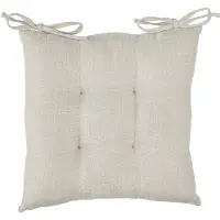Atmosphera Clem - Dekoratives Kissen 38x38x5cm aus Polyester in Beige
