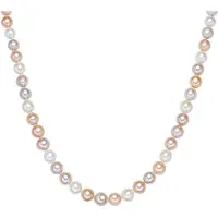 Valero Pearls Kette Classic aus Sterling Silber mit Süßwasser-Zuchtperle in multicolor | Gr.: 60 cm