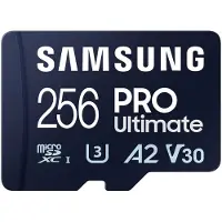 Samsung PRO Ultimate microSD - 256GB - Inklusive SD-Adapter - UHS-I/U3/Full HD/4K UHD
