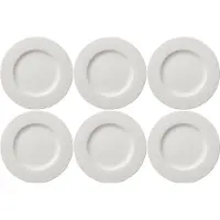 Villeroy & Boch Frühstücksteller "Frühstücksteller Manufacture Rock ø 22.0 cm 6er Set weiß"