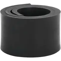 vidaXL Gummileiste für Schneepflug Schwarz 80x10x1 cm