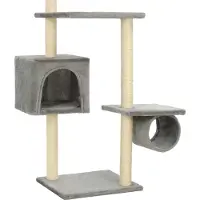 vidaXL Katzenbaum mit Sisal-Kratzsäulen 260 cm Dunkelblau
