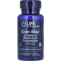 Life Extension Cran-Max Cranberry-Vollfruchtkonzentrat 500 mg 60 St