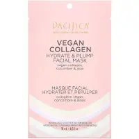 Pacifica , Hydratisierende & Straffende Schönheits-Gesichtsmaske, Veganes Kollagen, 1 Sheet Mask, 0,6 fl oz (18 ml)