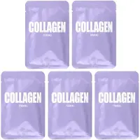 Lapcos Collagen Sheet Mask Straffende Gesichtsmaske fr den tglichen Gebrauch mit Collagenpeptiden gegen Falten und dunkle Flecken 5er-Pack