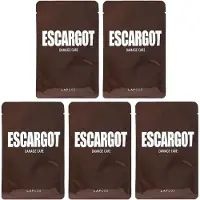 Lapcos Escargot Tuchmaske, tägliche Gesichtsmaske mit Schneckenfiltrat, 5-Pack