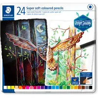 Staedtler Buntstifte - Super Soft - 24 st. - - One Size - Buntstiftsets