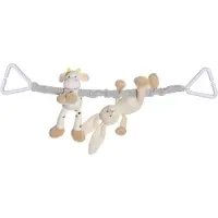 Teddykompaniet - Stroller chain - Rabbit and cow (TK2934)