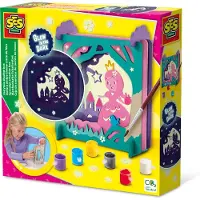 SES Creative 14137 Märchenhafte Schattenbox - Glow in the Dark Bastelset für Kinder, Mal-Set für Kinder, 5 Jahr(e), Mehrfarbig