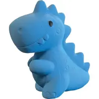 SES Creative Tiny Talents 13211 Bad T-Rex, Badespielzeug aus 100% Naturkautschuk für Kleinkinder, Badespielzeug, Junge/Mädchen, 0,8 Jahr(e), Gummi, Blau