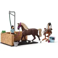 Schleich Horse Club Waschplatz Mit Emily Und Luna Figur