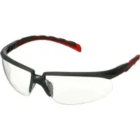 3M S2001SGAF-RED, Schutzbrille, Montagearbeit, Bau-/Renovierungsarbeiten, Staub-Arbeit, Schleifarbeiten, Beide Geschlechter, Grau, Rot, Transparent, Kunststoff