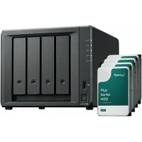 Synology DiskStation DS423+ NAS Desktop Intel Celeron J4125 2 GB DDR4 16 TB HDD DiskStation Manager Schwarz (DS423+ + 4X HAT3300-4T)
