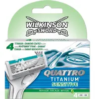 Wilkinson Quattro Essential 4 Precision Sensitive Rasierklingen, 4er x 10