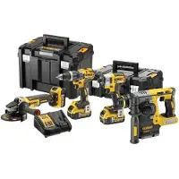 DeWalt Akku Werkzeug Set DCK422P3T-QW 3x5Ah 18V XR Li-Ion im 2 x TSTAK Koffer