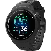 Coros Pace Pro GPS Silikonuhr Schwarz
