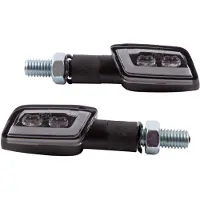 Highsider Formular-TS LED Blinker, paar getöntes Glas, Paar, Schwarz