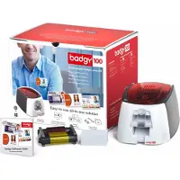 Evolis Badgy 100, Farbstoffsublimation/Wärmeübertragun, 260 x 300 DPI, PVC, 80 Karte/h, 80 Karte/h, 0.50 - 0.76 µm