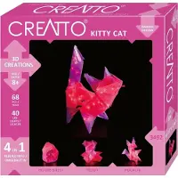 Kosmos Creatto Katze, Bastelset, 3D-Puzzle, Nachtlicht, Leuchtfigur, Dekoration, Puzzle, 03492