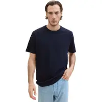 Tom Tailor Piqué 1042510 Kurzarm-t-shirt Schwarz 3XL Mann Schwarz 3XL