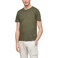 s.Oliver T-Shirt "T-Shirt Basic T-Shirt 1er Pack", Herren, Gr. S, grün (dunkelgrün), Obermaterial: 100% Baumwolle CO., Shirts T-Shirt