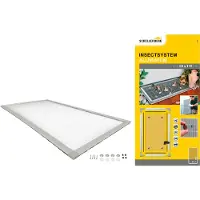 SCHELLENBERG Lichtschachtabdeckung mit Alu-Rahmen, Sauberer Lichtschacht zur Kellerschachtabdeckung, 55 x 110 cm kürzbar, Aluminium 50364
