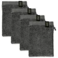 Schöner Wohnen Waschhandschuh "Sense", (Packung, 4 St., 4 Waschhandschuhe 16 x 21 cm)