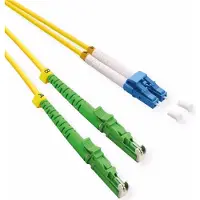 Roline LWL-Kabel duplex 9/125µm OS2, LSH APC / LC UPC, LSOH, gelb, 5 m