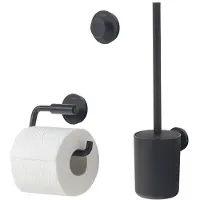 Tiger WC-Zubehör Set Urban Black Ohne Klappe (3-Teilig)