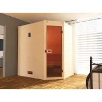 Weka Massivholzsauna 38 mm VALIDA Eck 1 GT x B x T x H x 189 x 139 x 204
