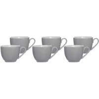 Ritzenhoff & Breker Espressotasse 80ml 6er Set Doppio grau
