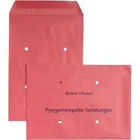 Eurokuvert Versandtaschen Freistempler, rot, 250 Stück