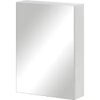 MÖBELPARTNER Spiegelschrank Basic 50 x 15,8 x 70 cm weiß hochglanz 1-türig