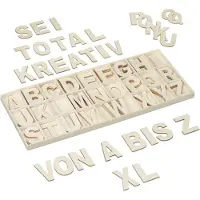 Relaxdays Holzbuchstaben Set