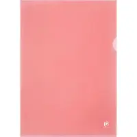 Pierre by Elba Sichthülle Premium, DIN A4, PVC, glasklar, rot, 25er dokumentenecht, transparent, aus vollfarbiger P