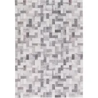 Pergamon Kunstfaser Patchwork Tierfell Grau Beige Trend, Größe:200x300 cm