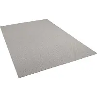 Bentzon Teppich Flachgewebe Silber, Größe:133x133 cm