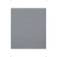 Gardinia Plissee "EASYFIX Greta" Gr. 6, blau (rauchblau), B:100cm H:130cm, Obermaterial: 100% Polyester, Plissees, Plissee, inkl. dezenter Abdeckleiste (Staubschutz)