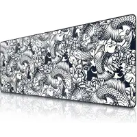 Titanwolf Gaming Mauspad, 1200 x 400mm XXXL Speed Gaming Mausmatte, Mousepad Extragrosse Fläche, Kois