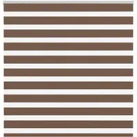 vidaXL Doppelrollo Braun 150x150 cm Stoffbreite 145,9 cm Polyester