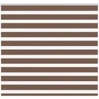 vidaXL Doppelrollo Braun 160x150 cm Stoffbreite 155,9 cm Polyester