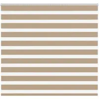 vidaXL Doppelrollo Sandbraun 160x150 cm Stoffbreite 155,9 cm Polyester