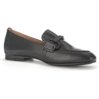 Gabor 65.211 Damenschuhe - elegante Slipper - Halbschuhe schwarz Elegant NEU