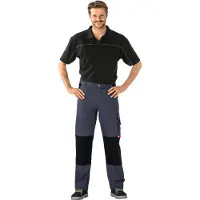 Planam Canvas 320 Bundhose grau/schwarz 106
