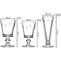 La Rochère Gläser-Set LA ROCHÈRE FRANCE "Wein- und Sektgläser Biene Abeille 18er Set transparent", bunt (transparent), B:2cm H:2cm, Glas, Trinkgefäße, Gläser-Set, Spülmaschinengeeignet