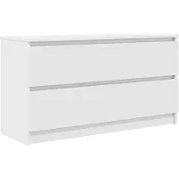 vidaXL TV-Schrank Weiß 100x35x54 cm Holzwerkstoff