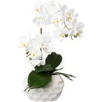 Creativ Green Kunstorchidee "Deko-Orchidee Phalaenopsis im Keramiktopf"