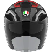 AGV Irides Zurigo Matt Schwarz Grau Jethelm Größe 2XL